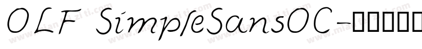 OLF SimpleSansOC字体转换